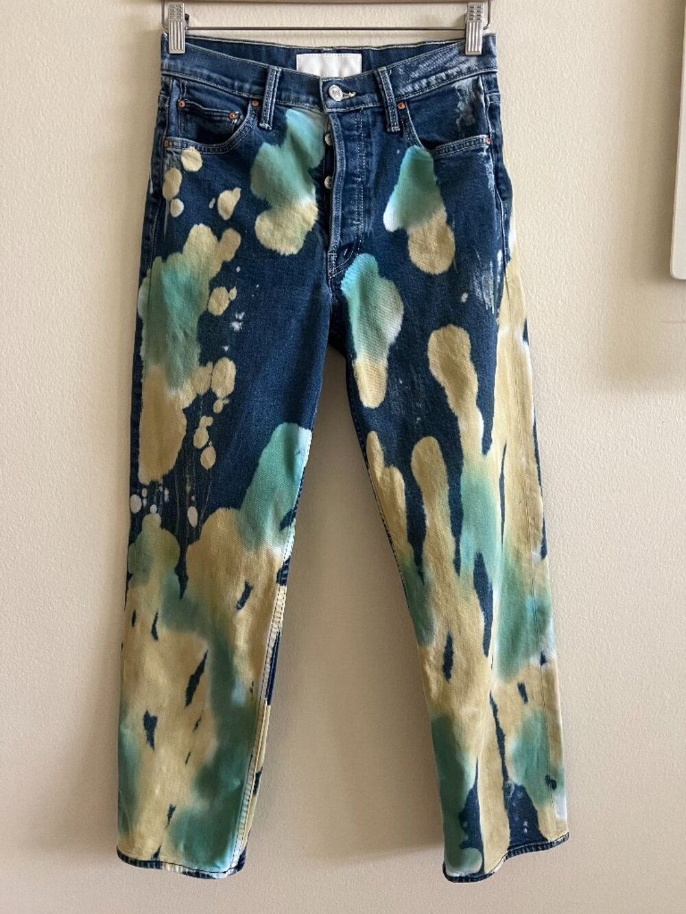 MOTHER SUPERIOR The Thrasher flood jeans‎ in lava lamp wash size 26